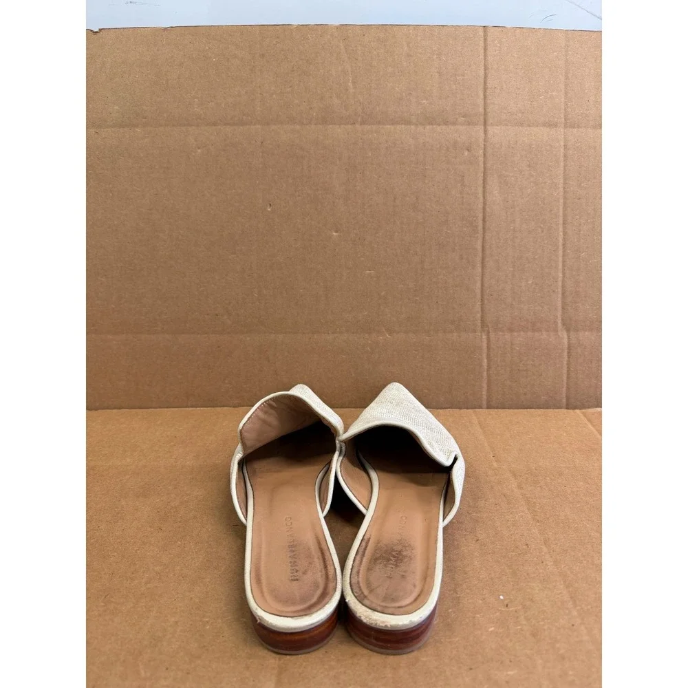 Huma Blanco Ilaria Pointed Toe Slip-On Slides Mules Natural Jute Womens Size 41